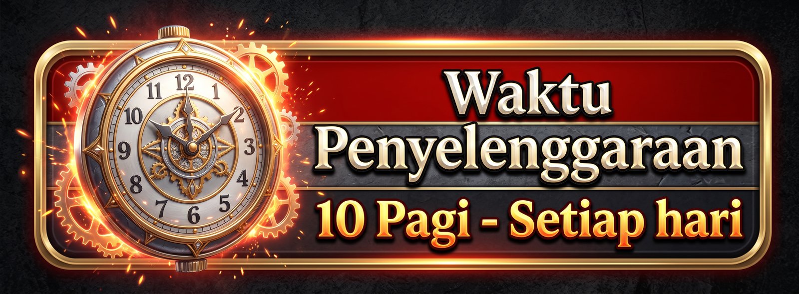 Waktu Penyelenggaraan 10 Pagi Setiap Hari